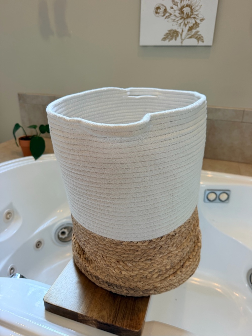 Target Two-Tone Rope Storage Basket in White and Natural